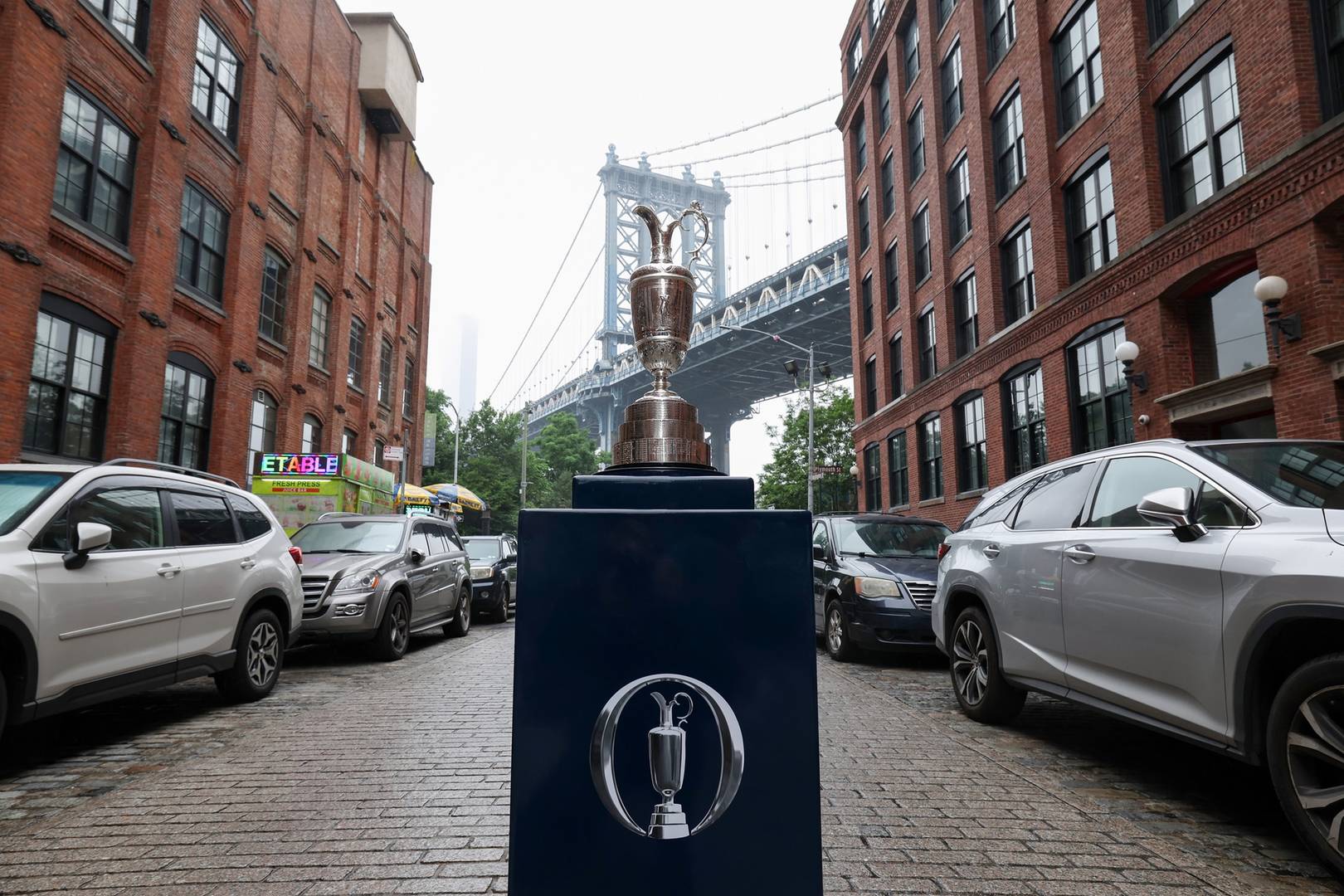The Claret Jug was on tour in New York one month out from The 153rd Open